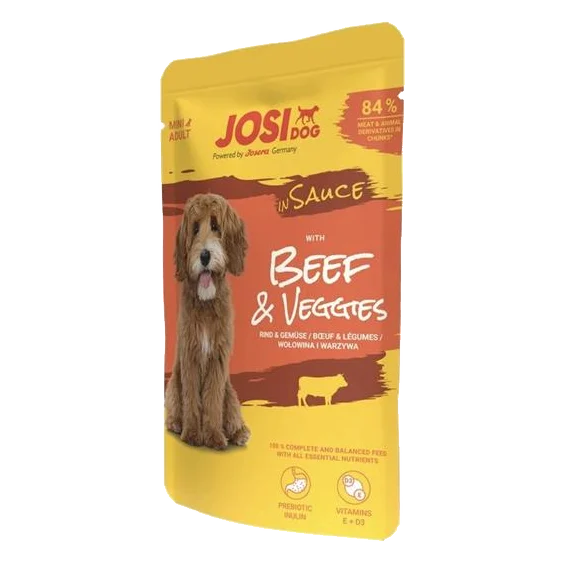 JosiDog kapsička Mini Dog Beef&Veggies in Sauce 100 g