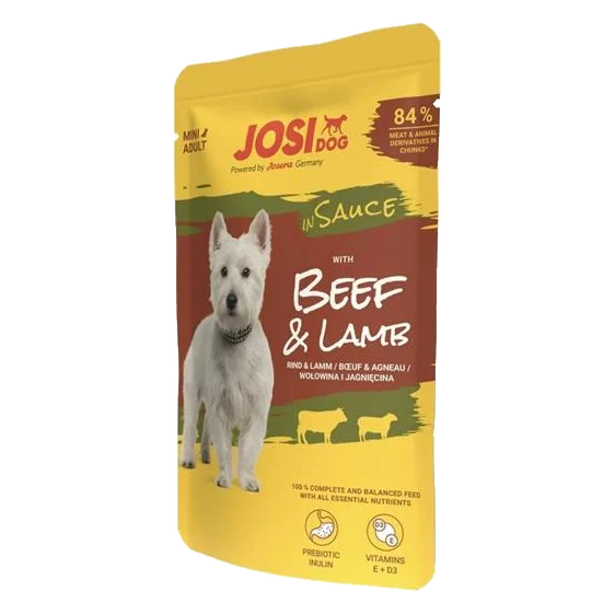 JosiDog kapsička Mini Dog Beef&Lamb in Sauce 100 g