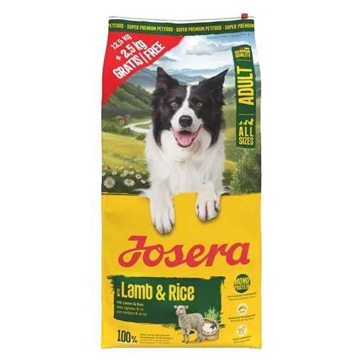 Josera Dog Lamb & Rice 12,5 kg + 2,5 kg