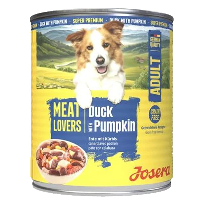 Josera konzerva Dog Meat Lovers Duck with Pumpkin NEW 800 g