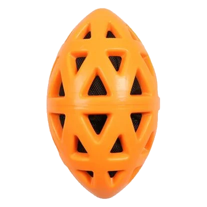 Hračka EBI+ Crack me up  - rugby lopta oranžová L - 19x10,5x10,5cm