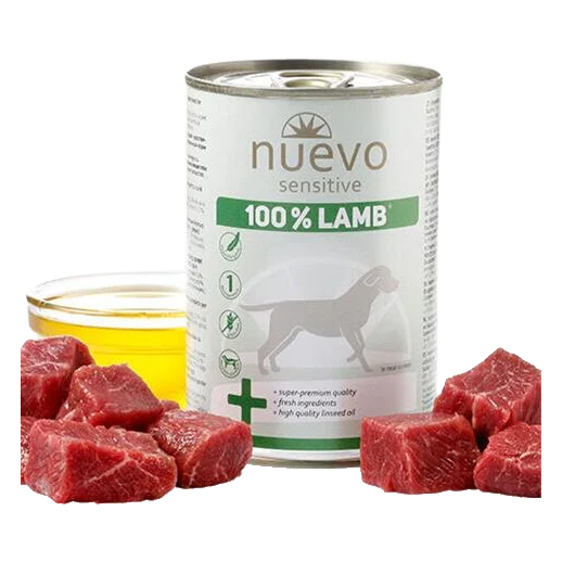 NUEVO dog Sensitive 100% Lamb bal. 6 x 400 g konzerva