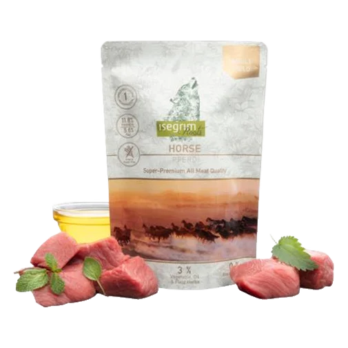 ISEGRIM dog Monoprotein Isegrim Roots, Horse bal. 7 x 410 g kapsičky