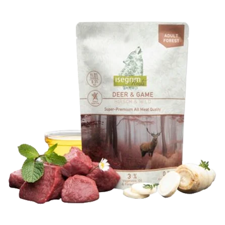 ISEGRIM dog Adult Isegrim Roots, Deer & Game bal. 7 x 410 g kapsičky