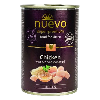 NUEVO cat Kitten Kuracia konzerva 400g