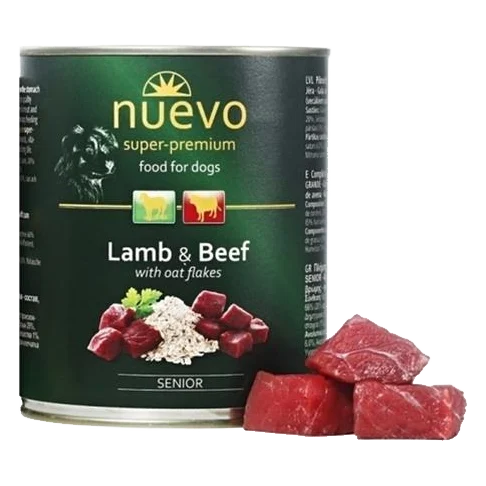 NUEVO dog Senior Lamb & Oat Flakes bal. 6 x 400 g konzerva