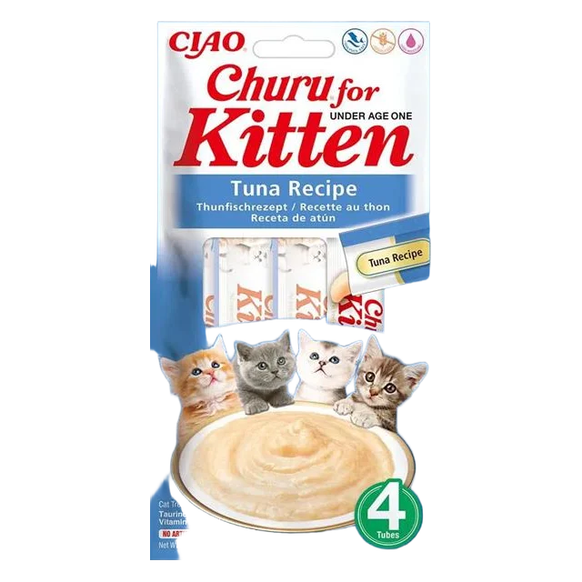 Pamlsok Inaba Churu Kitten cat Tuniak 4 tuby 56 g