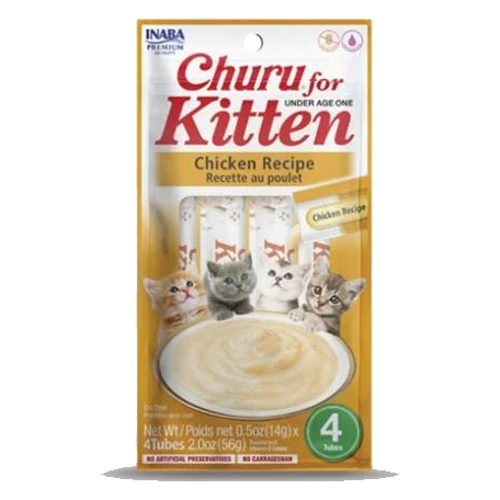 Pamlsok Inaba Churu Kitten cat Kura 4 tuby 56 g