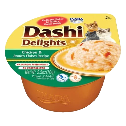 Inaba Dashi Delights cat Kura s bonito vločkami 70 g vanička