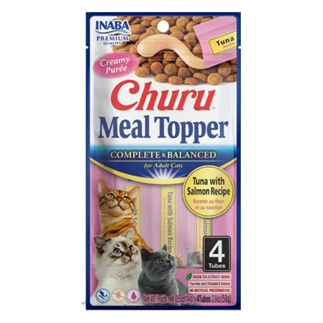 Inaba Churu Meal Topper cat Tuniak s lososom 4 tuby 56 g
