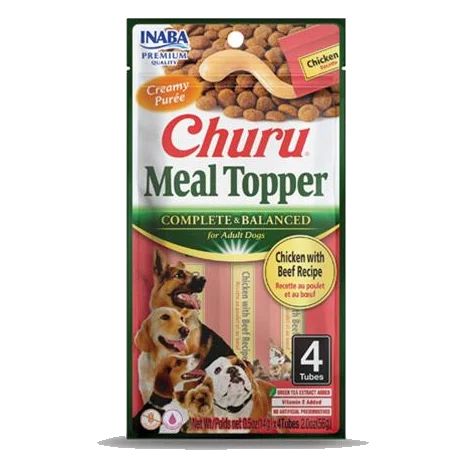 Inaba Churu Meal Topper dog Kura s hovädzím mäsom 4 tuby 56 g