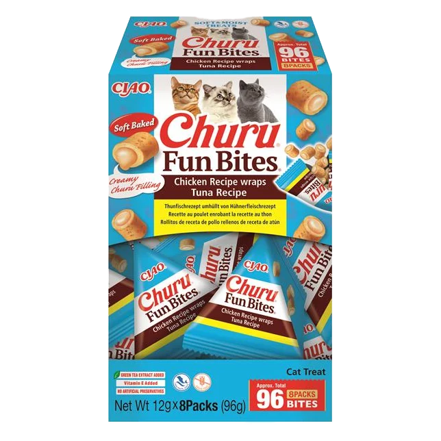 Pamlsok Inaba Churu Fun Bites cat tuniak 8 x 12 g