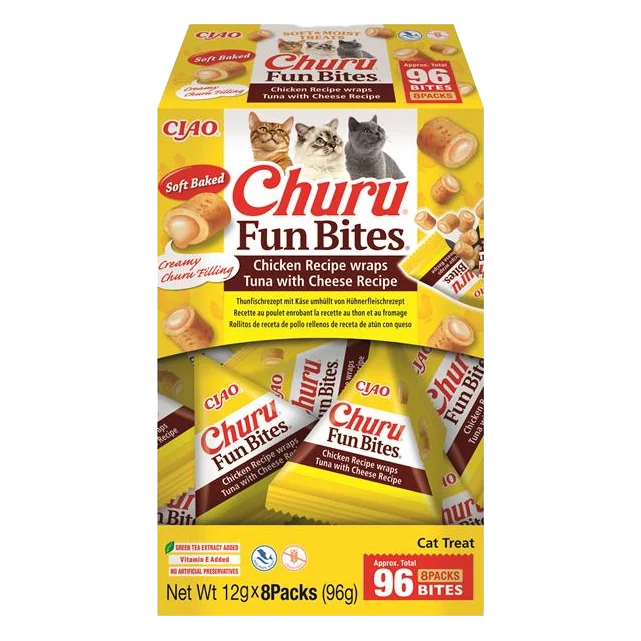 Pamlsok Inaba Churu Fun Bites cat tuniak so syrom 8 x 12 g