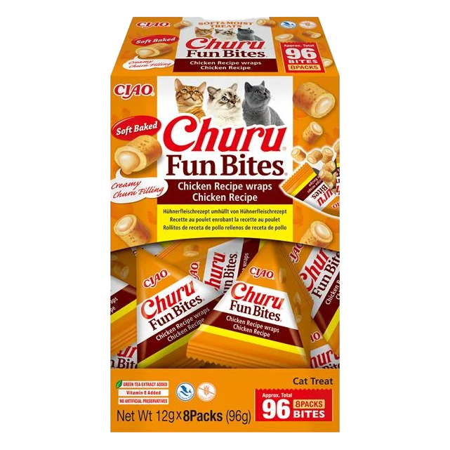 Pamlsok Inaba Churu Fun Bites dog kura so syrom 8 x 12 g