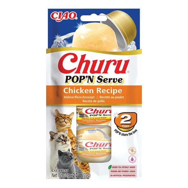 Pamlsok Inaba Churu POP'N Serve cat  kura 2 x 35 g