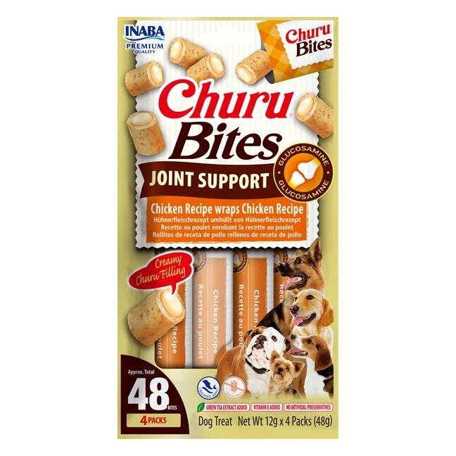 Pamlsok Inaba Churu Bites joint dog kura 4 x 12 g