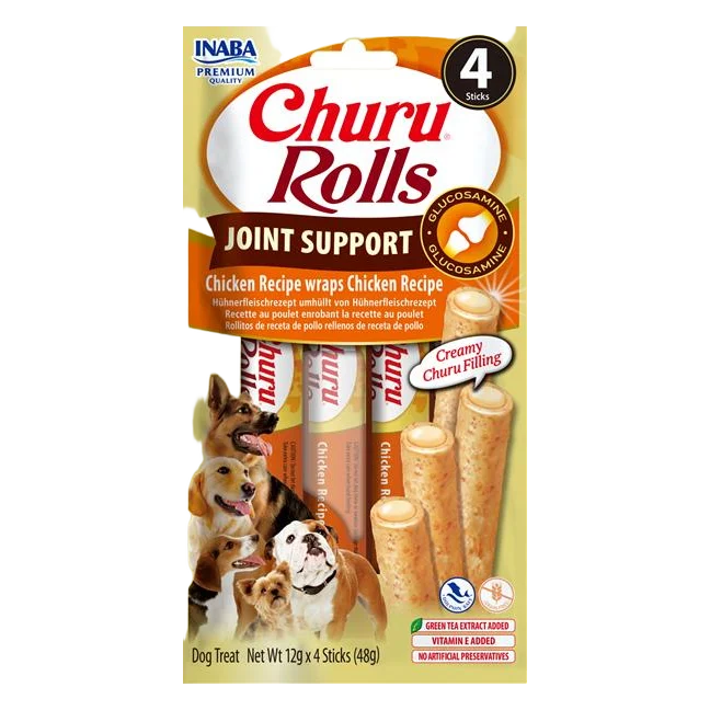 Pamlsok Inaba Churu Rolls joint dog kura 4 x 12 g