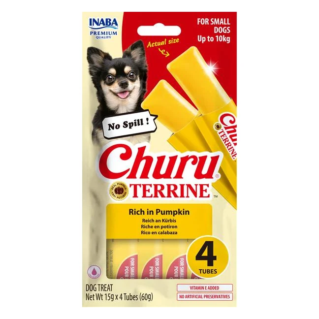Pamlsok Inaba Churu Terrine dog tekvica 4 x 15 g