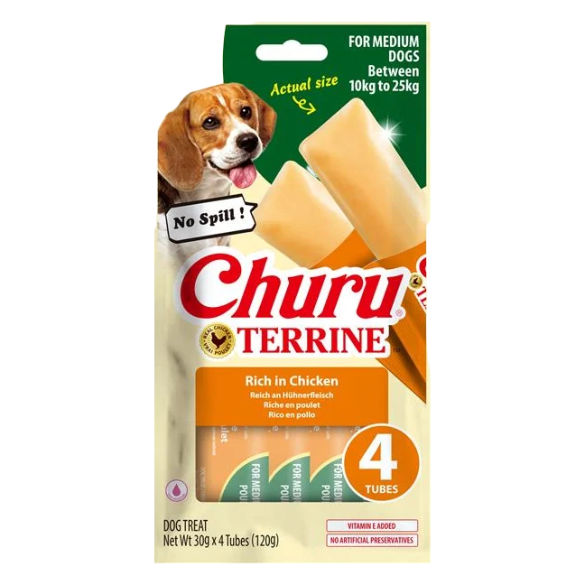 Pamlsok Inaba Churu Terrine dog kura 4 x 30 g