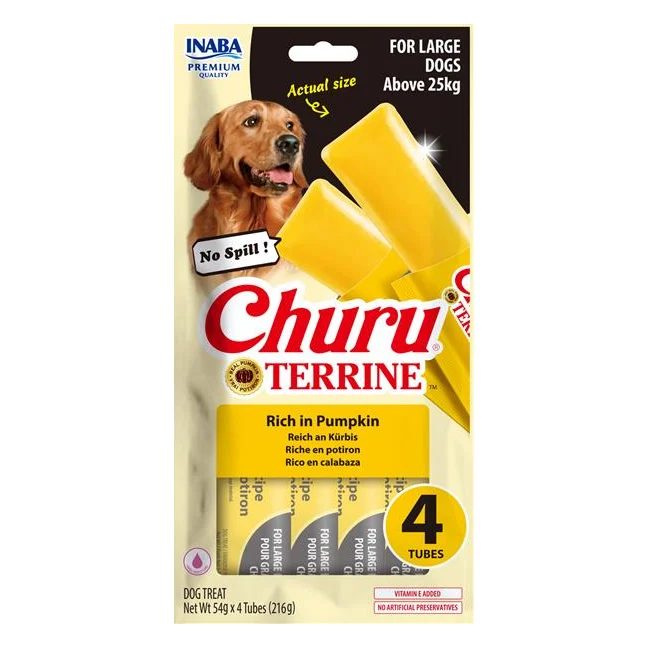 Pamlsok Inaba Churu Terrine dog tekvica 4 x 54 g