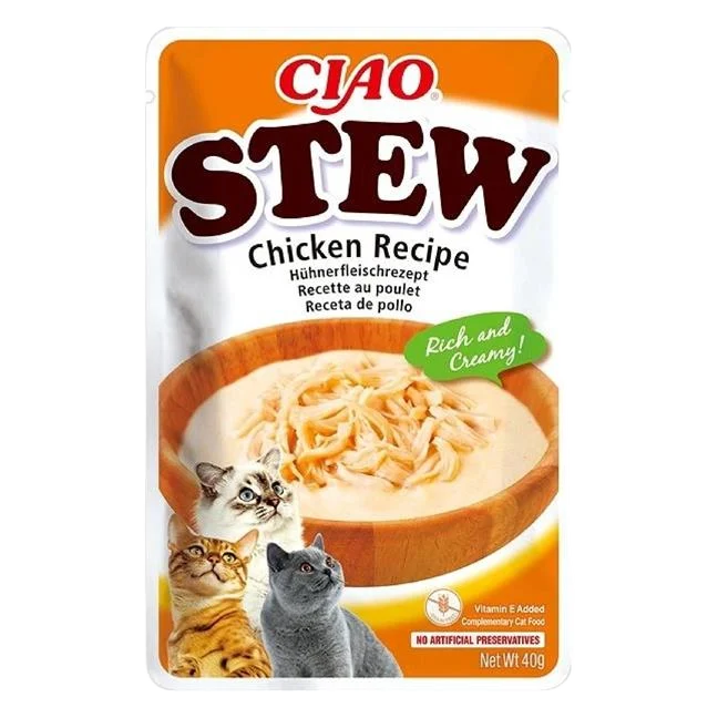 Inaba CIAO Stew Cat Kapsička Kura 1 ks 40 g
