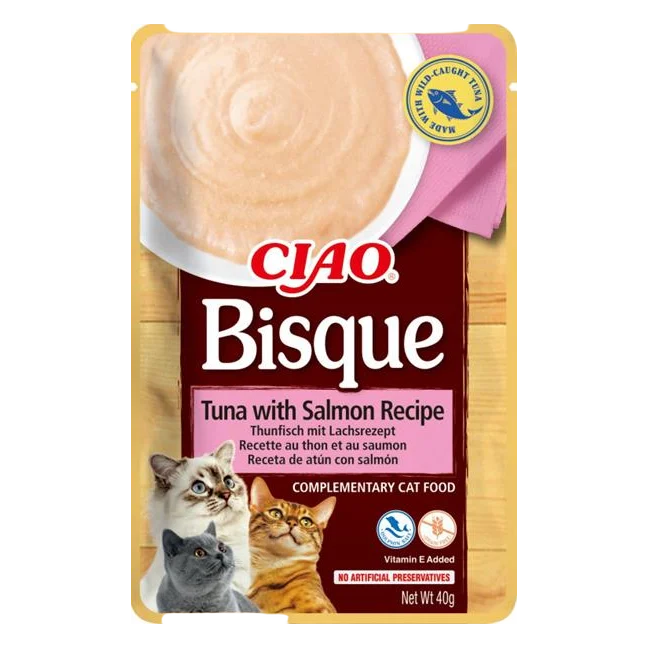 Inaba CIAO Bisque Cat Kapsička Tuniak s lososom 1 ks 40 g
