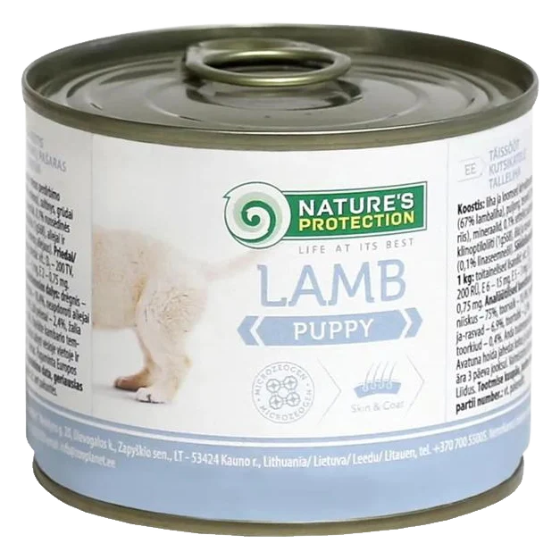 Natures P KONZERVA dog puppy lamb 200 g