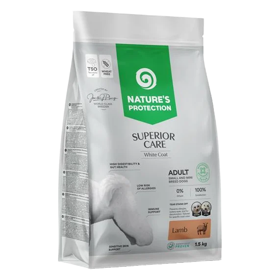 Natures P Superior care white dog adult lamb small&mini 1,5 kg