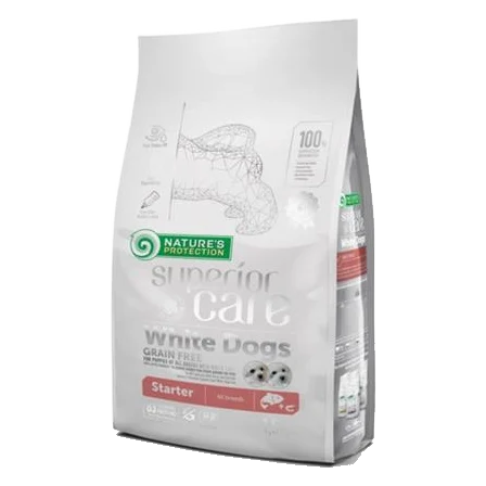 Natures P Superior care white dog puppies starter all breeds salmon 1,5 kg