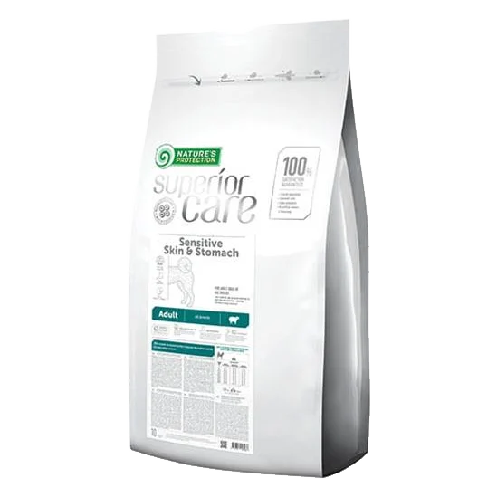 Natures P Superior care dog GF adult Sensitive skin&stomach lamb all breeds 10 kg