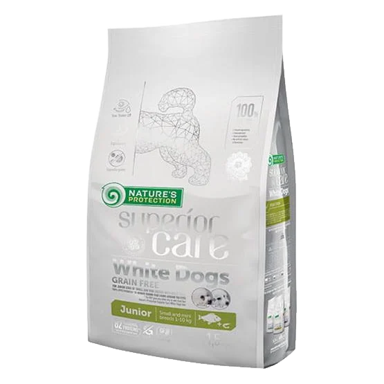 Natures P Superior care white dog GF junior white fish small&mini 1,5 kg