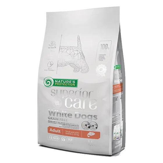 Natures P PRO Superior care white dog GF adult salmon small&mini 17 kg