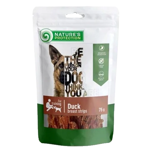 Pamlsok Natures P Snack dog duck breast strips 12x75 g
