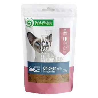 Pamlsok Natures P Snack cat chicken & blueberries 75 g