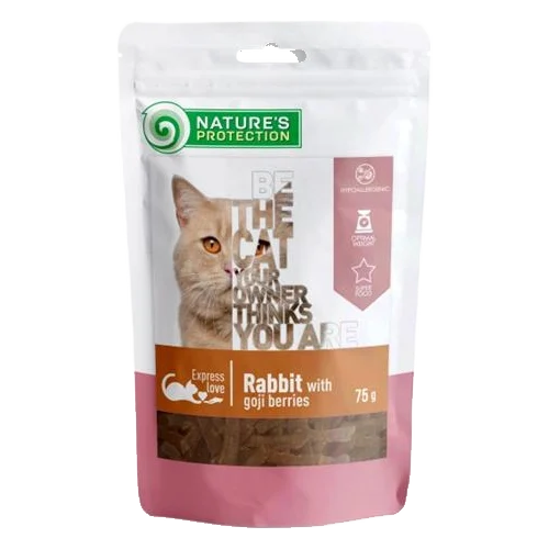 Pamlsok Natures P Snack cat rabbit with goji berries 75 g