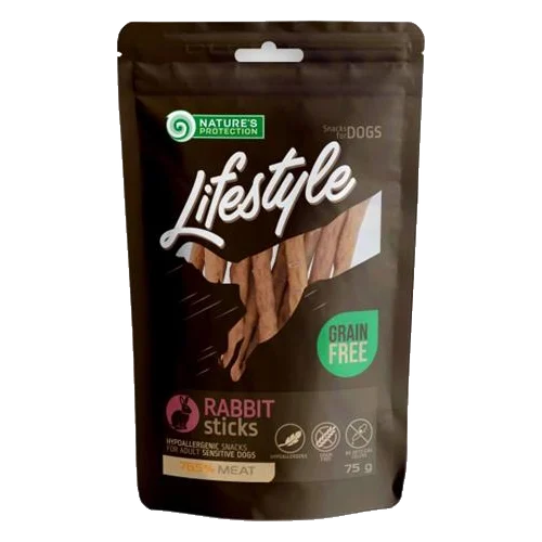 Pamlsok Natures P Lifestyle dog rabbit sticks 75 g