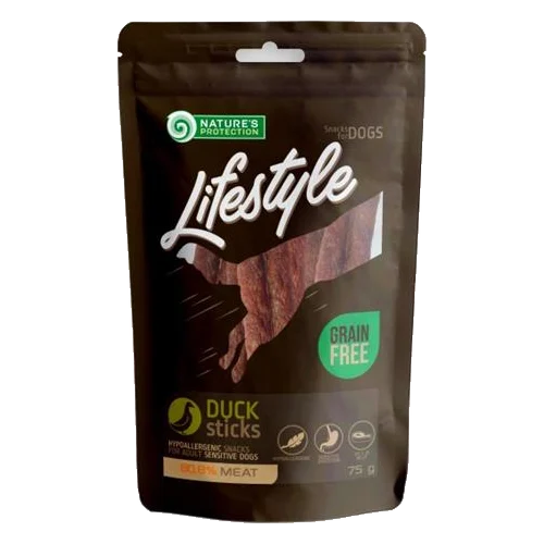 Pamlsok Natures P Lifestyle dog duck sticks 75 g