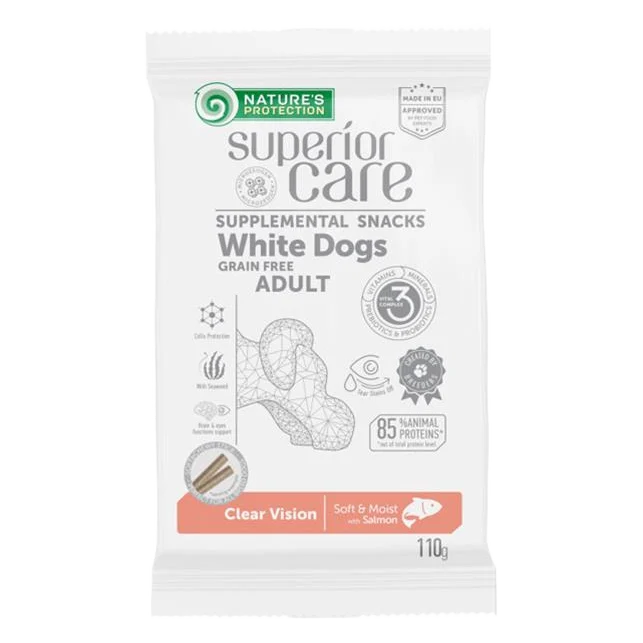 Pamlsok Natures P Superior Care white dog Clear Vision Grain free Salmon 110 g