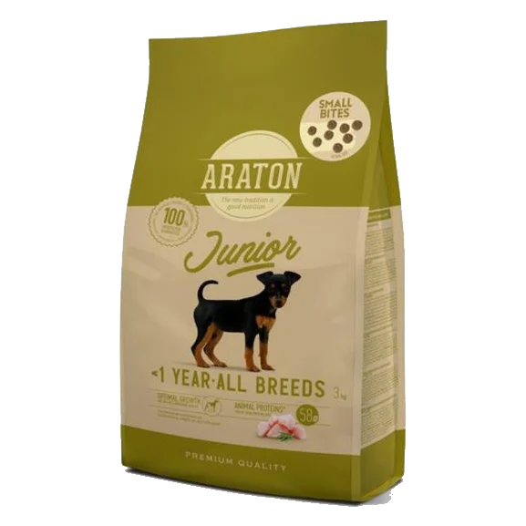 ARATON dog junior all breed poultry 3 kg