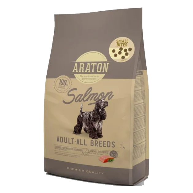 ARATON dog adult all breed salmon small 3 kg