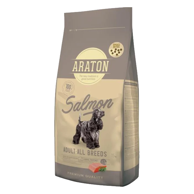 ARATON dog adult all breed salmon small 15 kg