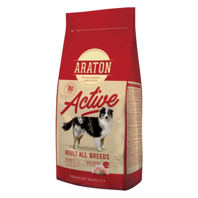 ARATON dog adult active all breed poultry 15+1 kg