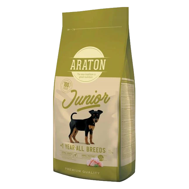 ARATON dog junior all breed poultry 15+1 kg