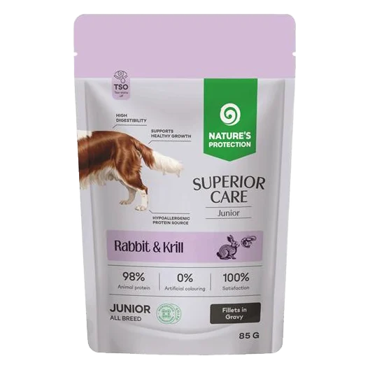 Natures P Superior care KAPSIČKA dog junior GF  rabbit&krill 85 g