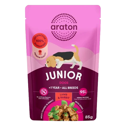 ARATON dog junior KAPSIČKA wet lamb&rabbit  85 g