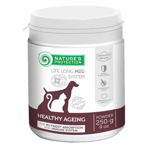 Natures P MicroZeoGen healthy ageing dog & cat senior teeth, joints & bones 250 g