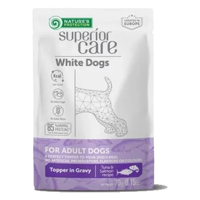 Natures P Superior care white dog adult all breeds tuna & salmon kapsička 24 x 70 g