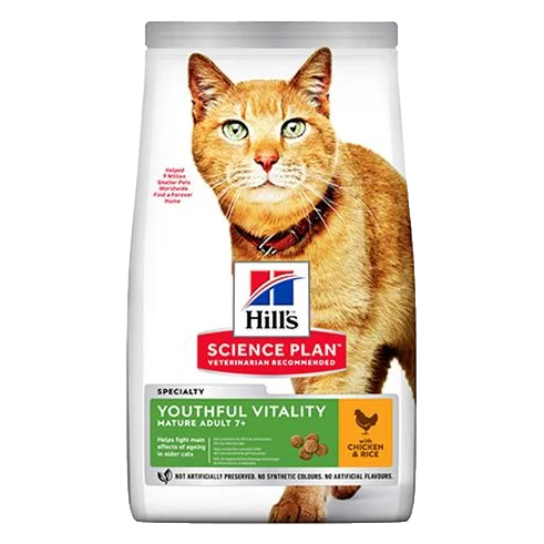 HILLS SP Fe Adult 7+ Youthful Vitality Chicken 1,5 kg