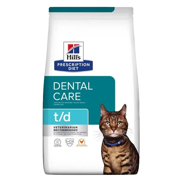 HILLS Diet Feline Dental Care t/d Dry NEW 3 kg