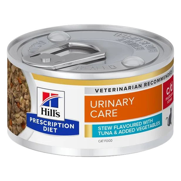 HILLS PD Fe c/d STEW URINARY STRESS Tuna&Veg Konzerva 82 g